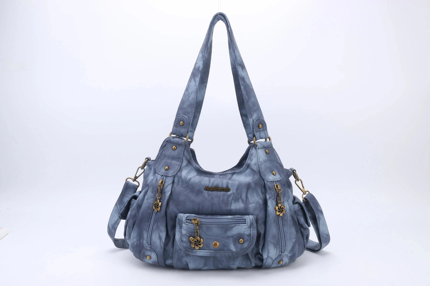 Damen-Schultertasche aus PU-Leder mit Reißverschluss und Mehrfachfächern Kompakter Alltagsbegleiter