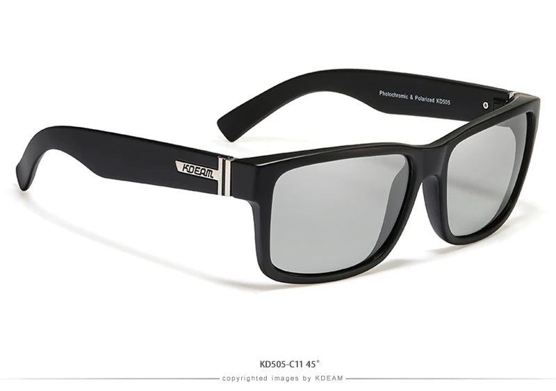 Sonnenbrille Sport polarisiert photochrom Fahren auffällige Farben Hartbox