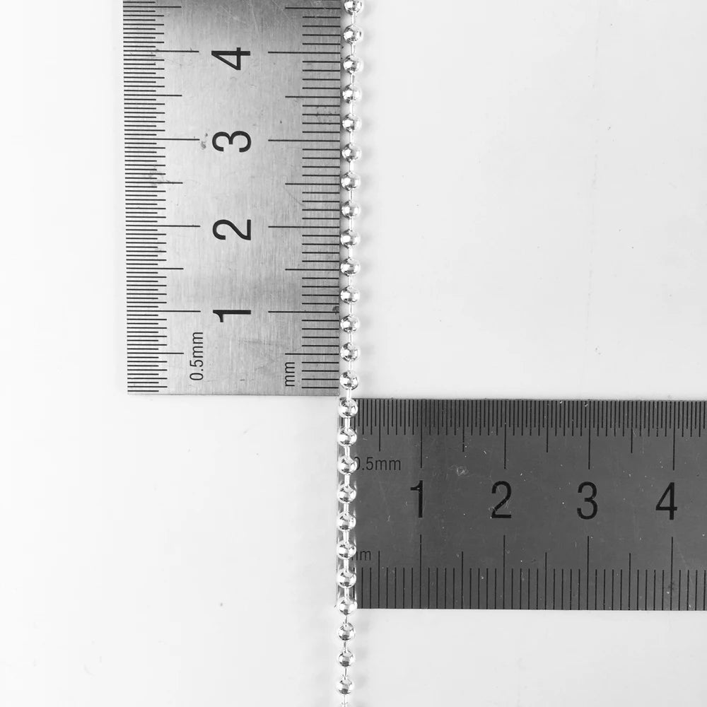 Damen-Halskette Kugelkette Charm-Träger Europa aus Sterlingsilber