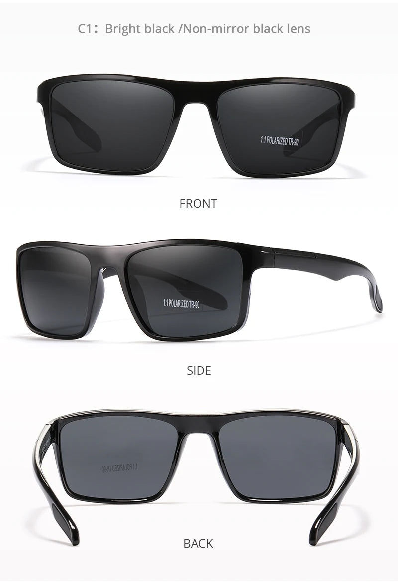 Sonnenbrille übergroß rechteckig polarisiert photochrom 154mm Sport