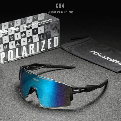 Sonnenbrille Sport TR90 polarisiert 1,2mm Glas Gummisteg winddicht Herren