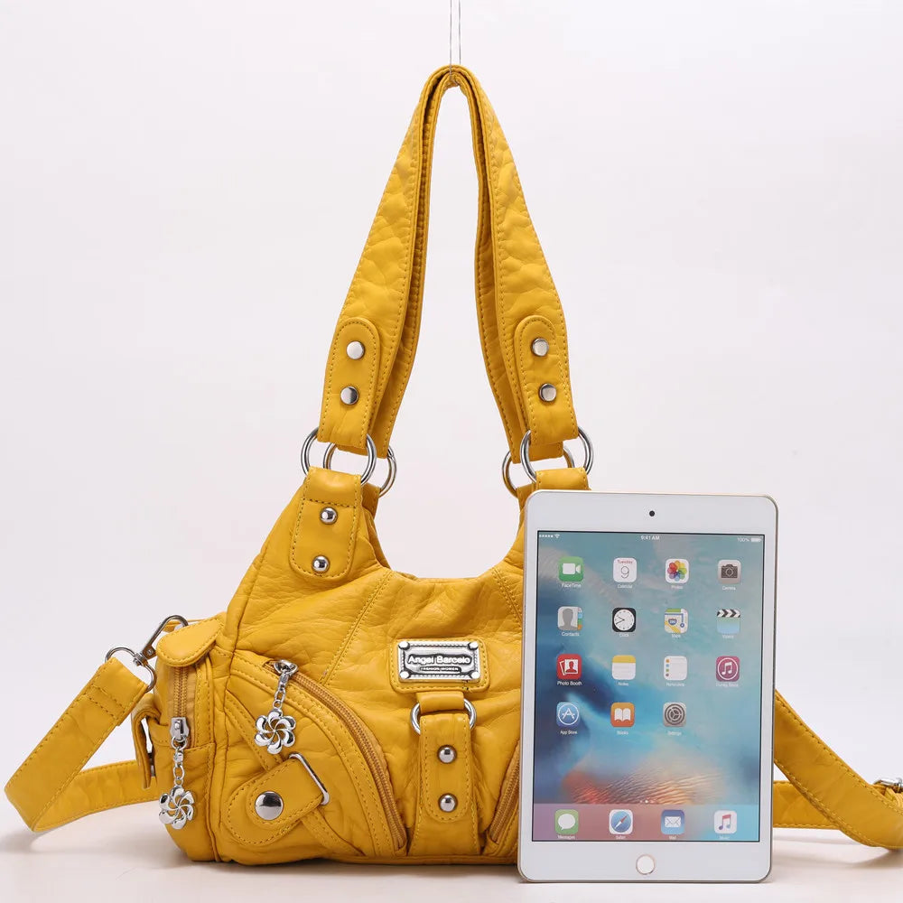 Damen-Handtasche mit Top-Griff und Mehrfachinnenfächern für Alltag und Freizeit Leichtgewichtig