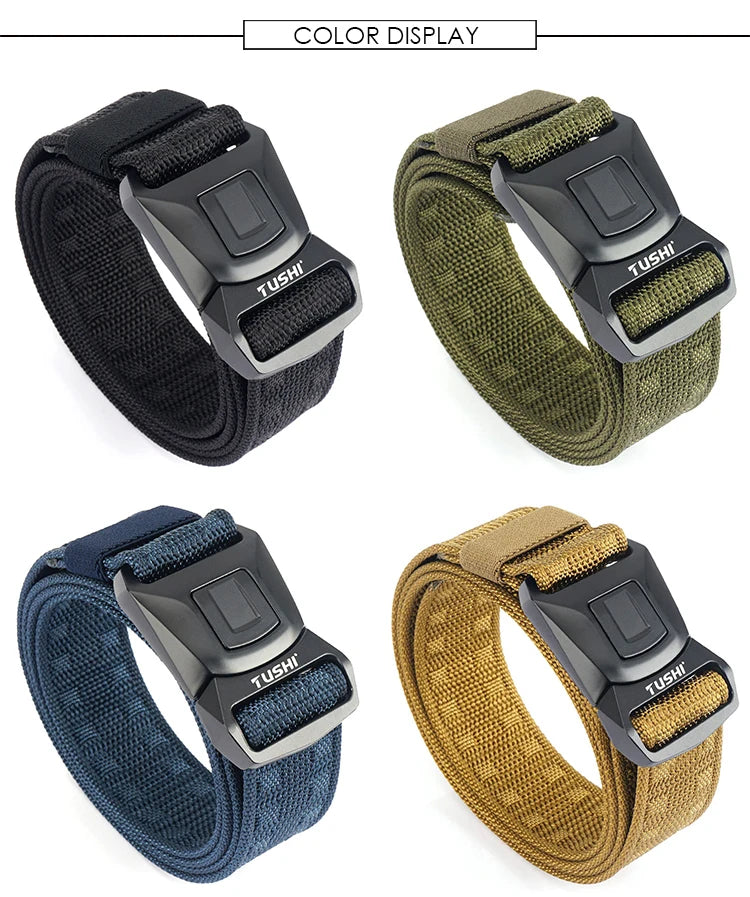 VATLY Army Tactical Gürtel Herren 1200D Nylon Anti-Rost Schnalle Outdoor