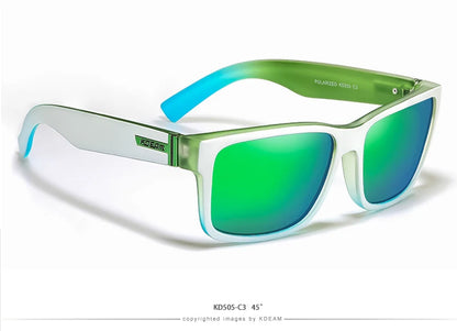 Sonnenbrille Sport polarisiert photochrom Fahren auffällige Farben Hartbox