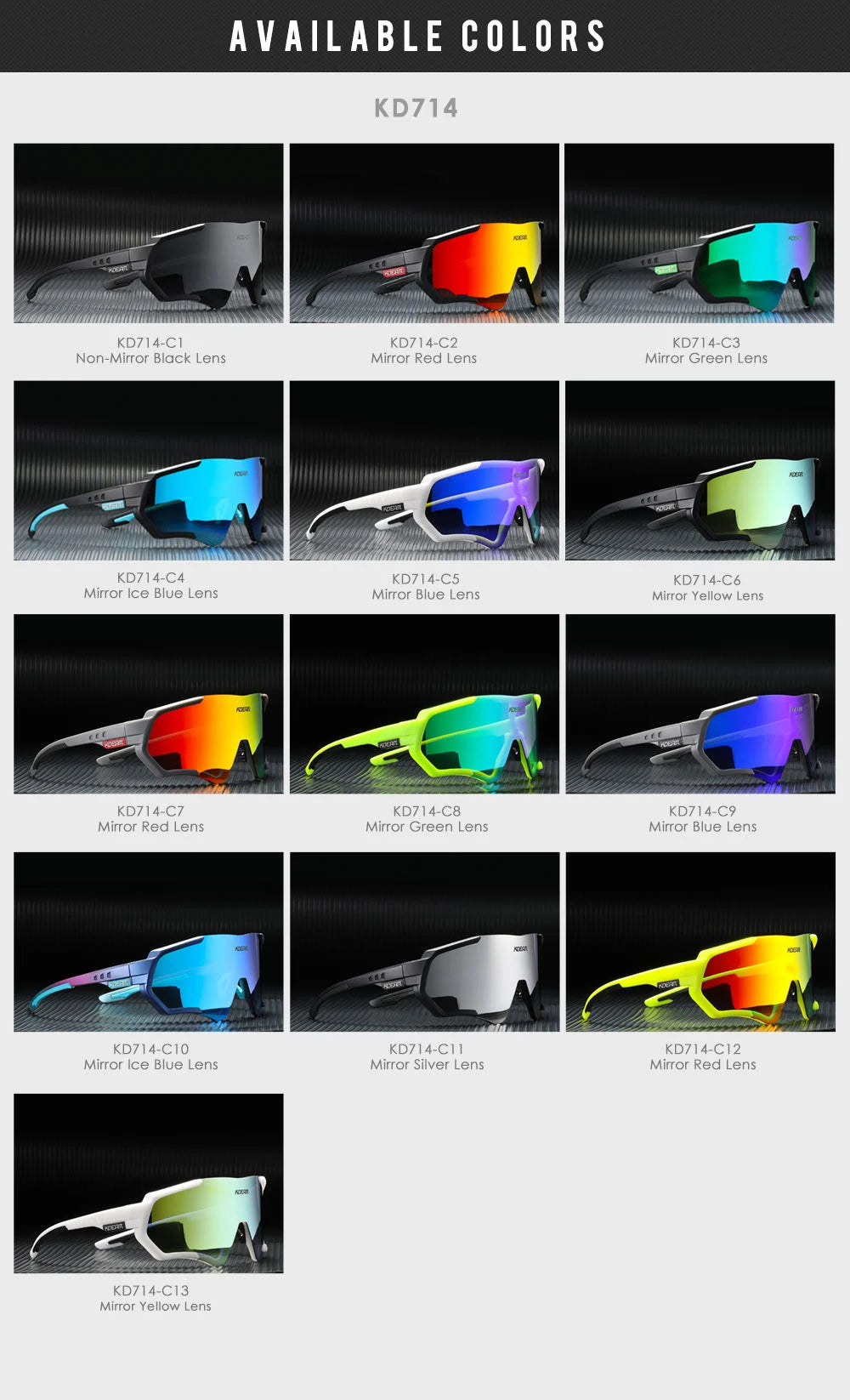 Sonnenbrille Sport TR90 polarisiert Flash-Beschichtung Outdoor Herren