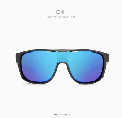 Sonnenbrille Einteiler polarisiert Spiegel winddicht Cat.3 Sport Herren