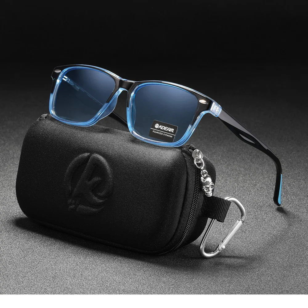 Sonnenbrille quadratisch polarisiert TR90 Federgelenk Unisex