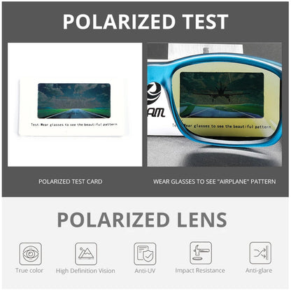 Sonnenbrille Sport polarisiert Surfen Wandern transparent UV400 Unisex