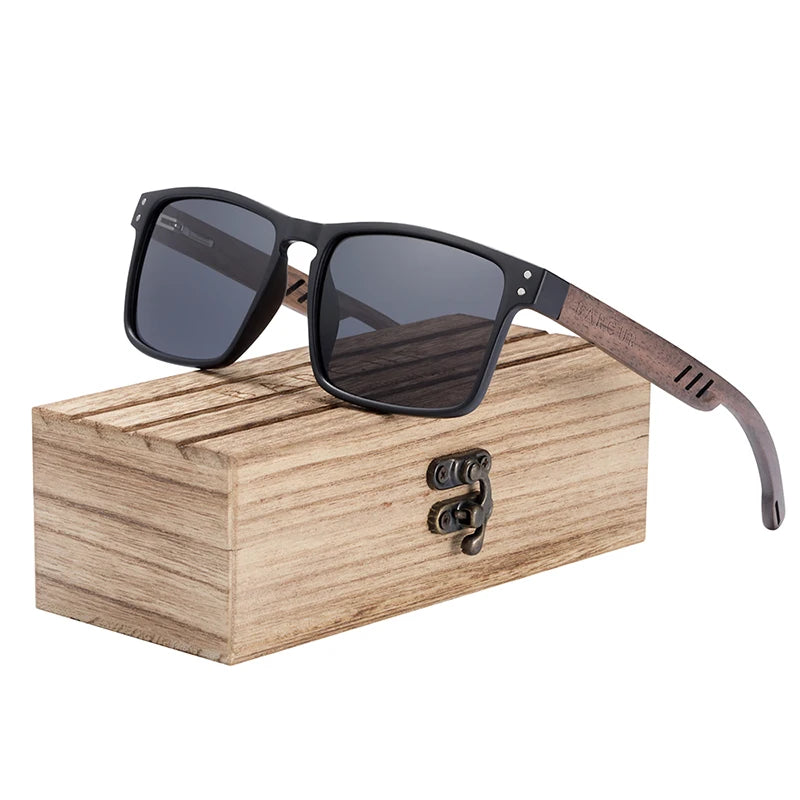 Sonnenbrille Holz Walnuss Marken-Design polarisiert UV400 Herren Damen
