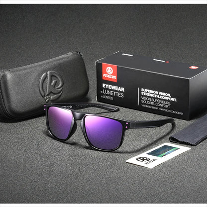 Sonnenbrille Kristallrahmen HD polarisiert Spiegel glasklar Unisex