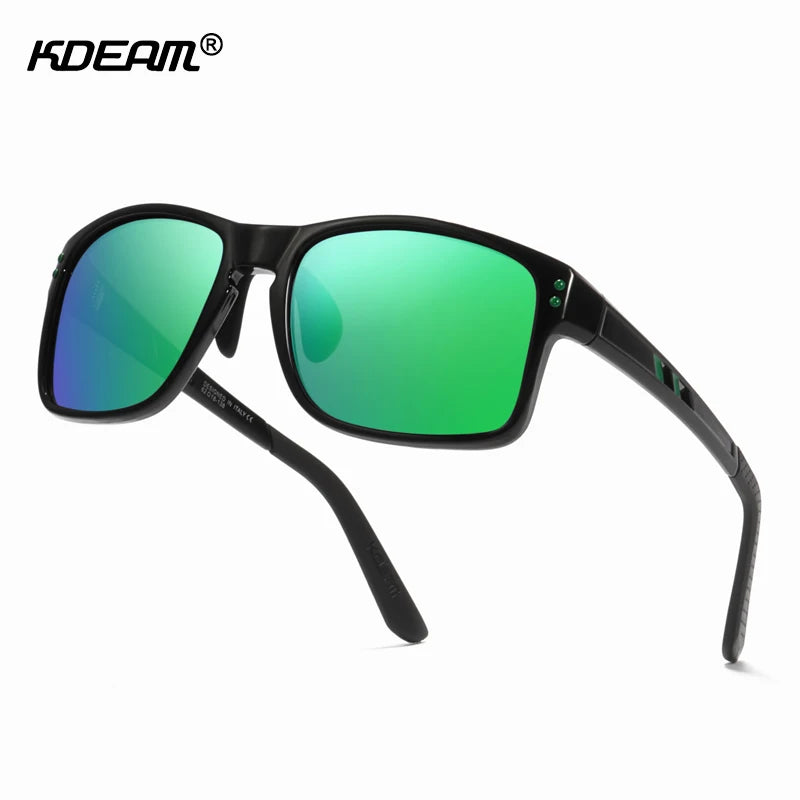 Sonnenbrille Sport TR90 polarisiert rechteckig XL Fahren Damen Herren