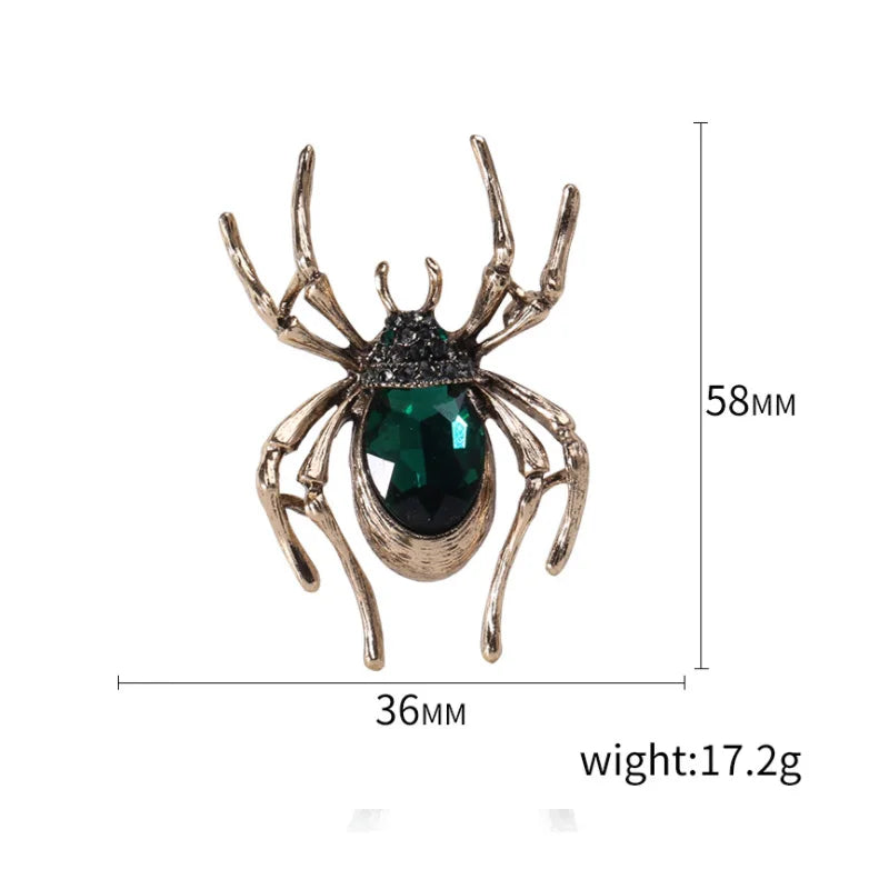 Brosche Spinne Insekt Retro Legierung Kragen Urlaub Zubehör Damen