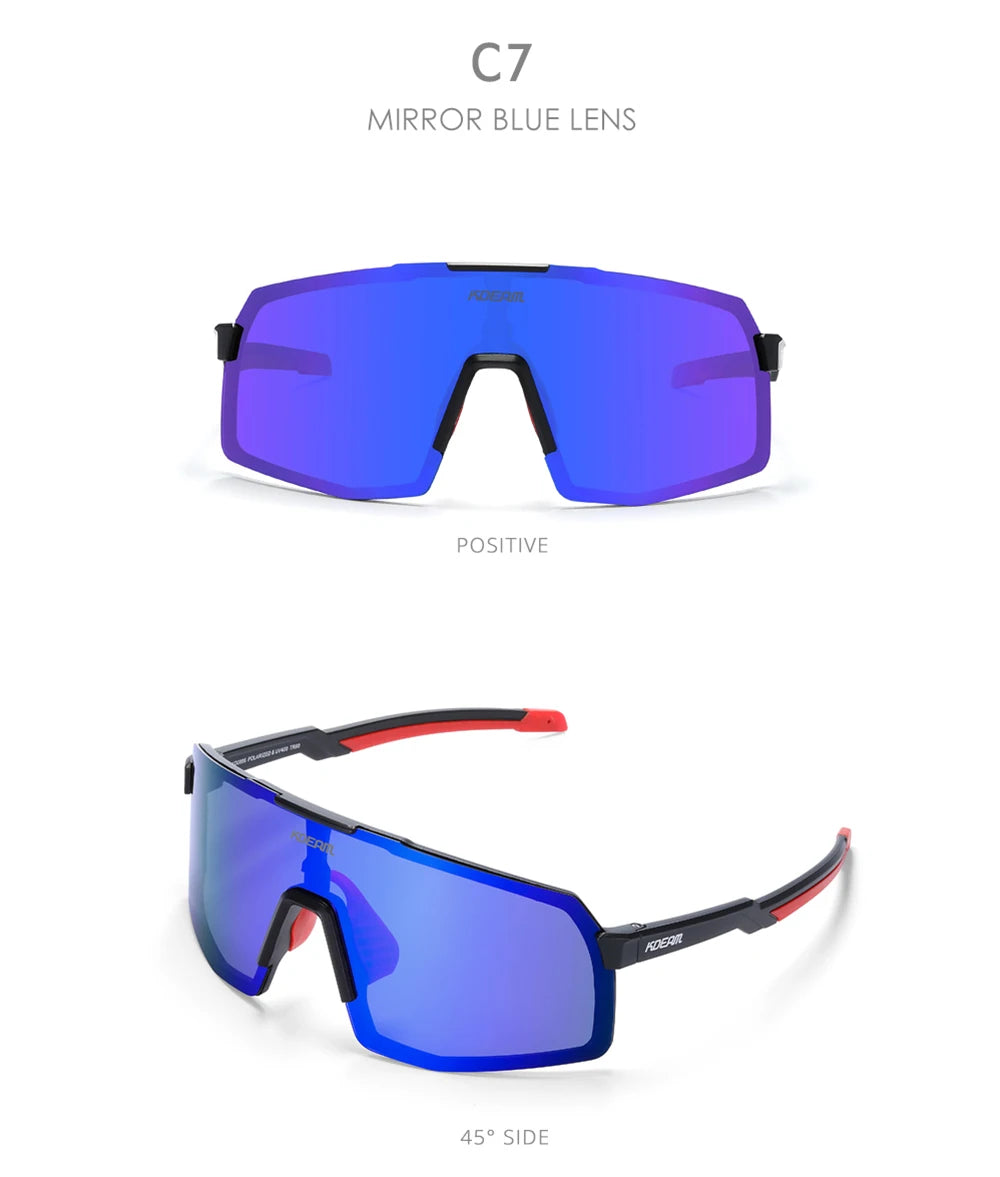 Sonnenbrille Sport TR90 polarisiert UV400 Laufen Angeln Outdoor Herren