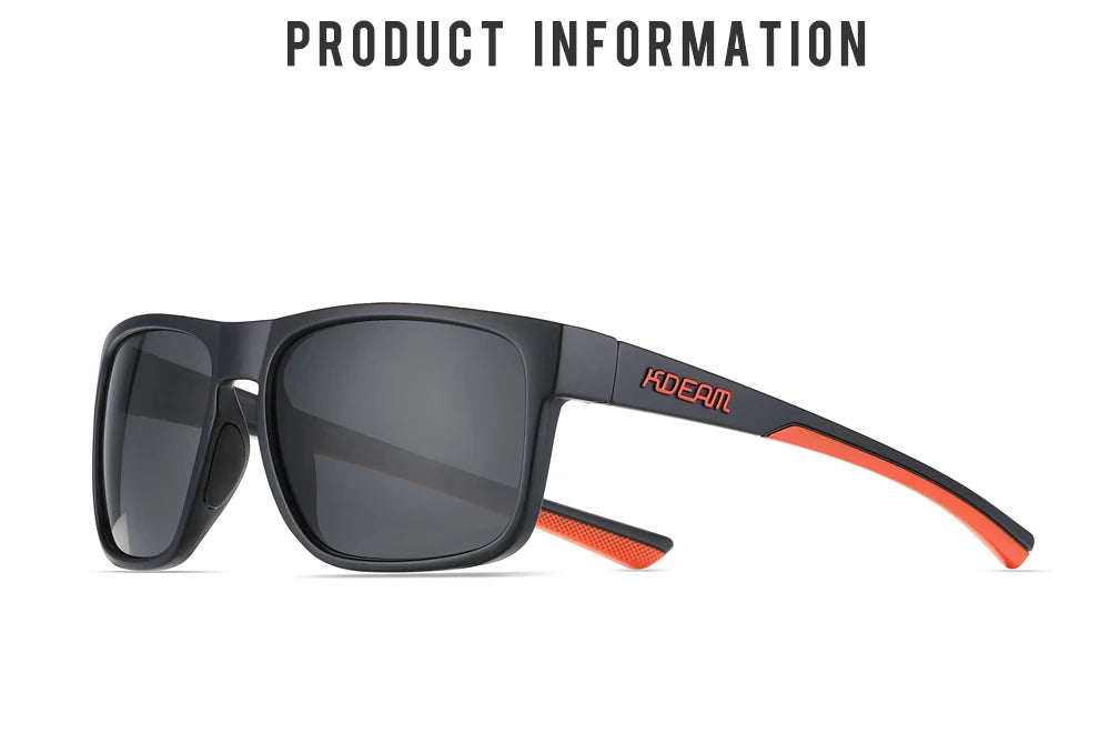 Sonnenbrille quadratisch photochrom polarisiert UV400 Wandern Camping Unisex