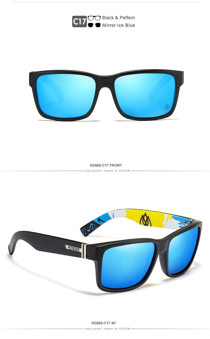 Sonnenbrille Sport polarisiert photochrom Fahren auffällige Farben Hartbox