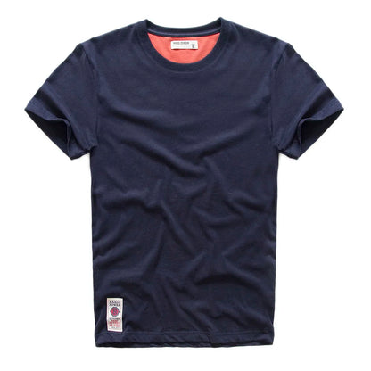 Herren Kurzarm T-Shirt aus Baumwolle und Polyester im einfarbigen Design