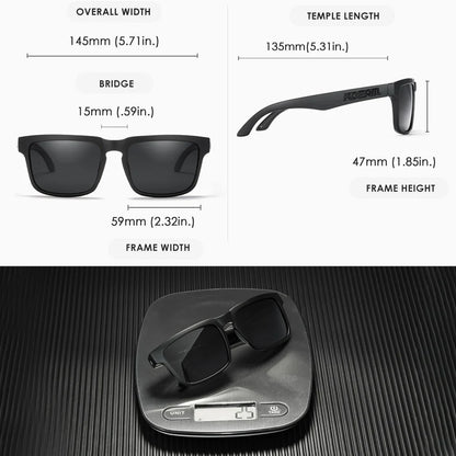 Sonnenbrille quadratisch polarisiert 37 Farben UV400 lässig Outdoor Unisex