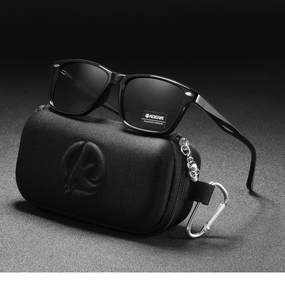 Sonnenbrille quadratisch polarisiert TR90 Federgelenk Unisex