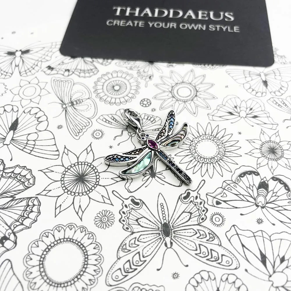 Damen-Armband Libellen Gliederkette Böhmen Sommer aus Sterlingsilber
