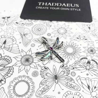 Damen-Armband Libellen Gliederkette Böhmen Sommer aus Sterlingsilber
