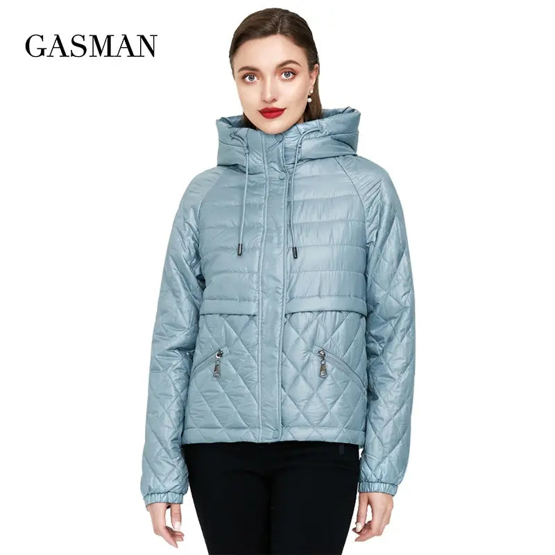 Mittellanger Damenmantel mit wendbarem Design und Kapuze – modische Frühlingsjacke mit Persönlichkeit
