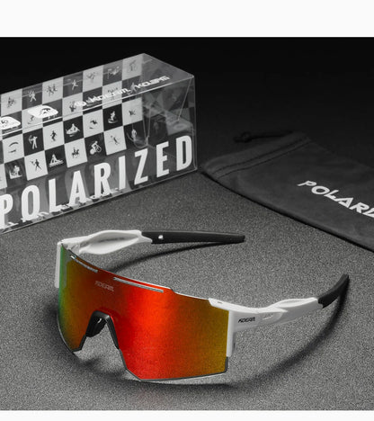 Sonnenbrille Sport TR90 polarisiert 1,2mm Glas Gummisteg winddicht Herren
