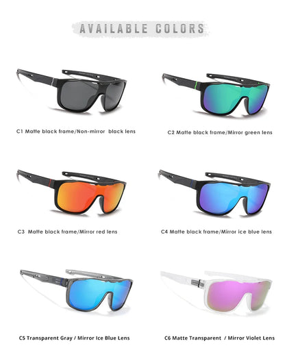 Sonnenbrille Einteiler polarisiert übergroß Schild Sport Herren
