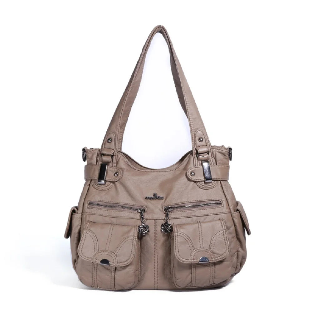 Damen-Handtasche Multifunktionale PU-Tasche Großes Fassungsvermögen Alltagsbegleiter