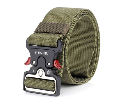Herren-Taktischer Gürtel aus Nylon mit Schnellverschluss und robuster Metall-Schnalle 5 cm Breite