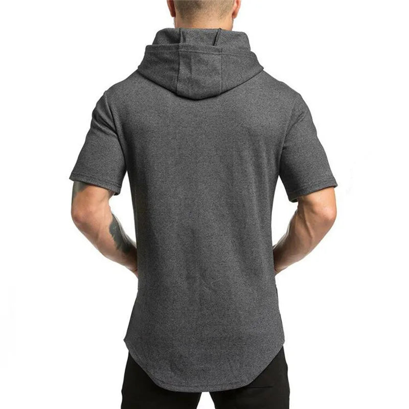 Herren T-Shirt aus dünner Baumwolle mit kurzem Arm im einfarbigen Design