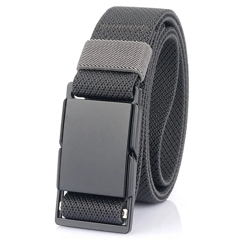 Unisex-Gürtel Mit Magnet-Schnalle 3,4 cm Breite Elastisch Für Outdoor Alltagsaktivitäten Wandern Reisen