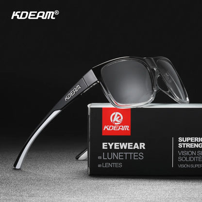 Sonnenbrille quadratisch photochrom polarisiert rutschfest Outdoor Unisex
