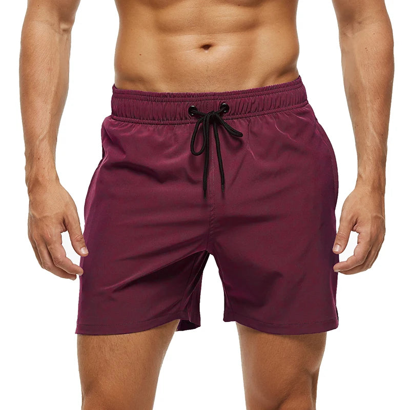 Kurze Herren-Badehose mit atmungsaktivem, verstellbarem Bund – ideal für den Strand