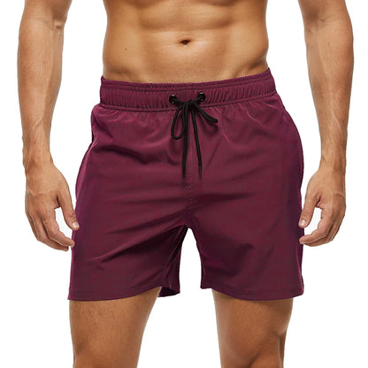 Kurze Herren-Badehose mit atmungsaktivem, verstellbarem Bund – ideal für den Strand