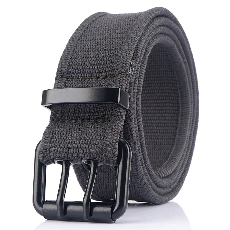 Herren-Gürtel aus Canvas mit 3,8 cm Breite - Geeignet für Wanderungen im Freien, Langlebig