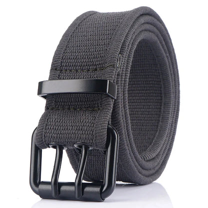 Herren-Gürtel aus Canvas mit 3,8 cm Breite - Geeignet für Wanderungen im Freien, Langlebig