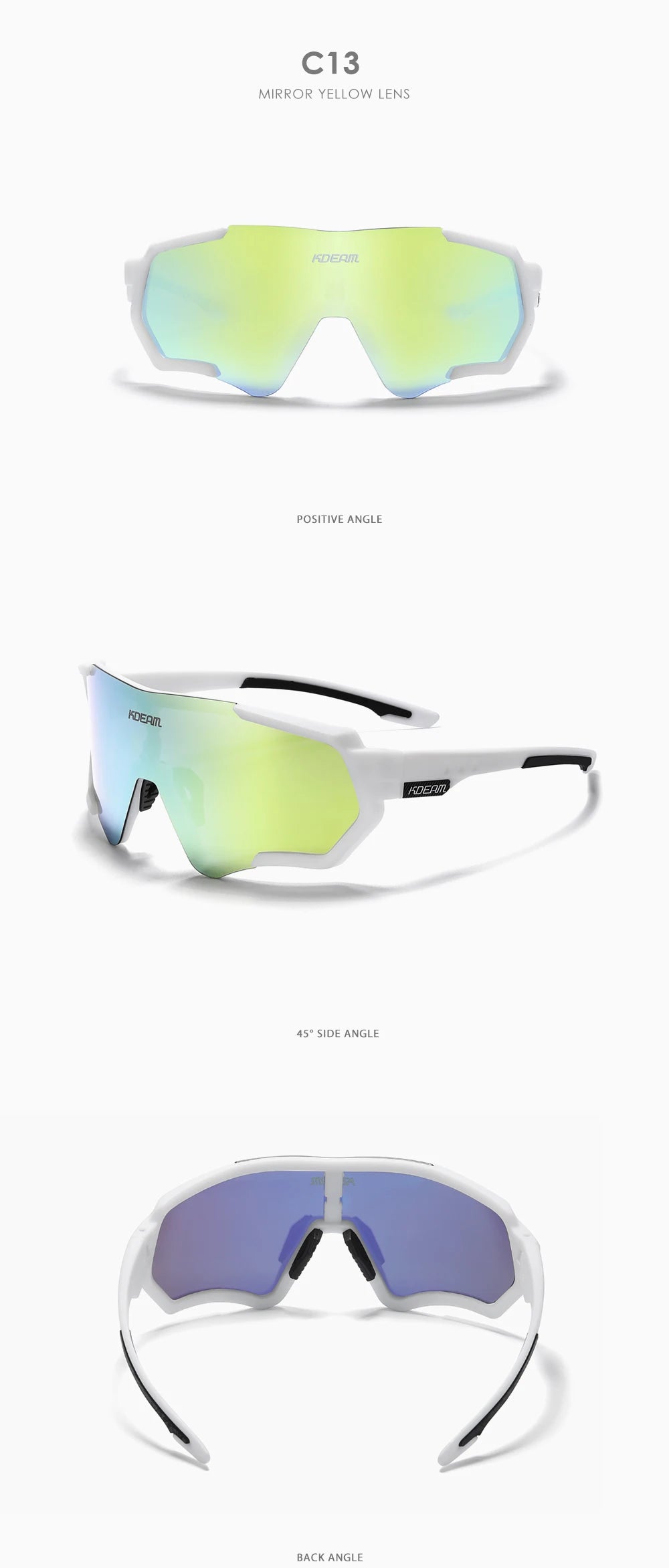 Sonnenbrille Sport TR90 polarisiert Flash-Beschichtung Outdoor Herren