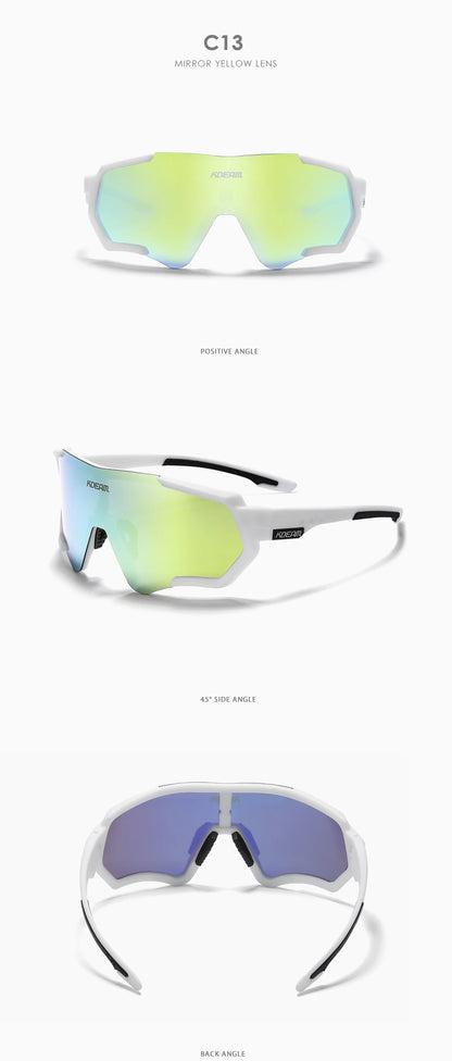 Sonnenbrille Sport TR90 polarisiert Flash-Beschichtung Outdoor Herren