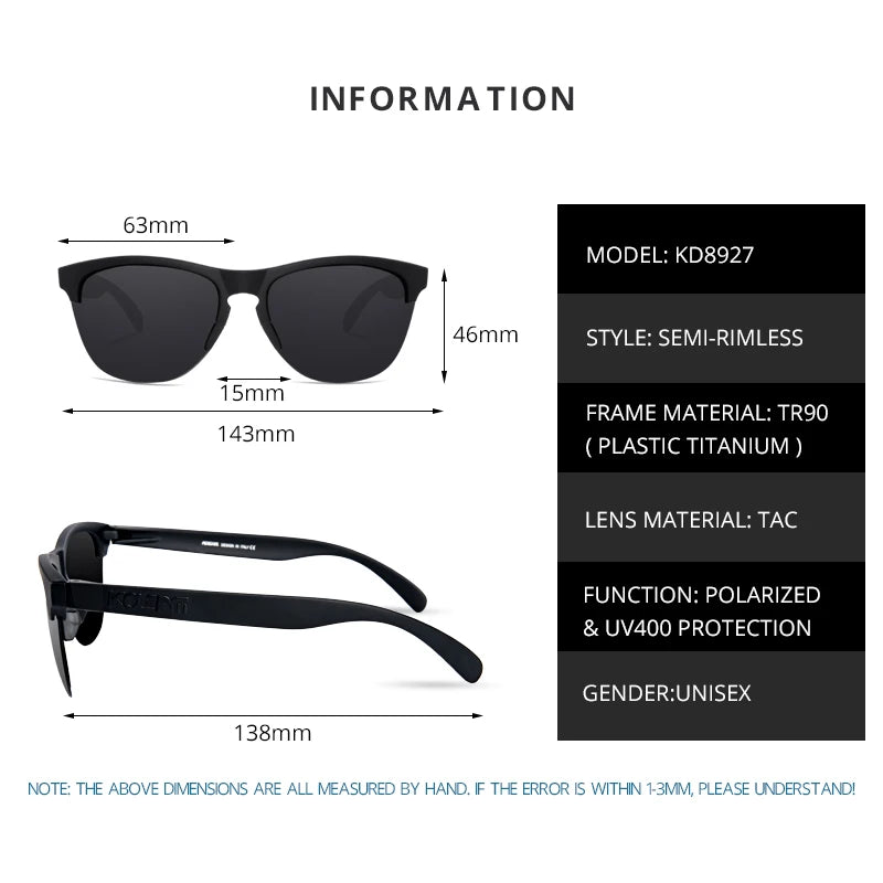 Sonnenbrille Lifestyle Fahren TR90 halbrandlos ultraleicht polarisiert Unisex