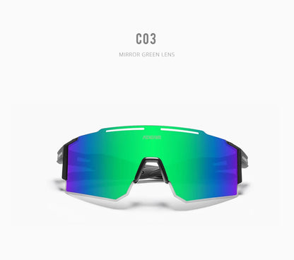 Sonnenbrille Sport TR90 polarisiert 1,2mm Glas Gummisteg winddicht Herren