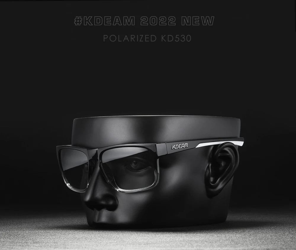 Sonnenbrille quadratisch photochrom polarisiert rutschfest Outdoor Unisex