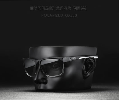 Sonnenbrille quadratisch photochrom polarisiert rutschfest Outdoor Unisex