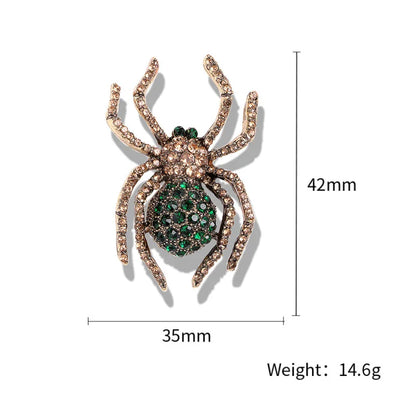 Brosche Spinne Insekt Retro Legierung Kragen Urlaub Zubehör Damen
