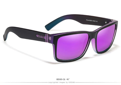 Sonnenbrille Sport polarisiert photochrom Fahren auffällige Farben Hartbox