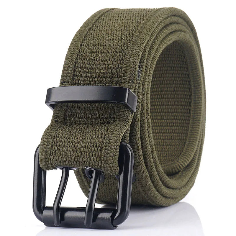 Herren-Gürtel aus Canvas mit 3,8 cm Breite - Geeignet für Wanderungen im Freien, Langlebig