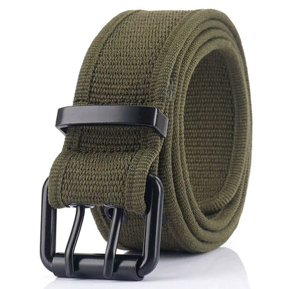 Herren-Gürtel aus Canvas mit 3,8 cm Breite - Geeignet für Wanderungen im Freien, Langlebig