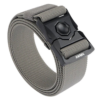 VATLY Taktischer Stretch-Gürtel Herren Nylon mit Zink-Schnellverschluss