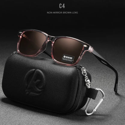 Sonnenbrille quadratisch polarisiert TR90 Federgelenk Unisex