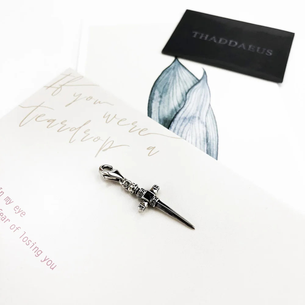 Damen-Charm-Anhänger Schwert Brave Rebels Europa aus Sterlingsilber