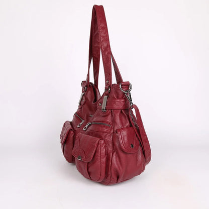 Damen-Handtasche Multifunktionale PU-Tasche Großes Fassungsvermögen Alltagsbegleiter